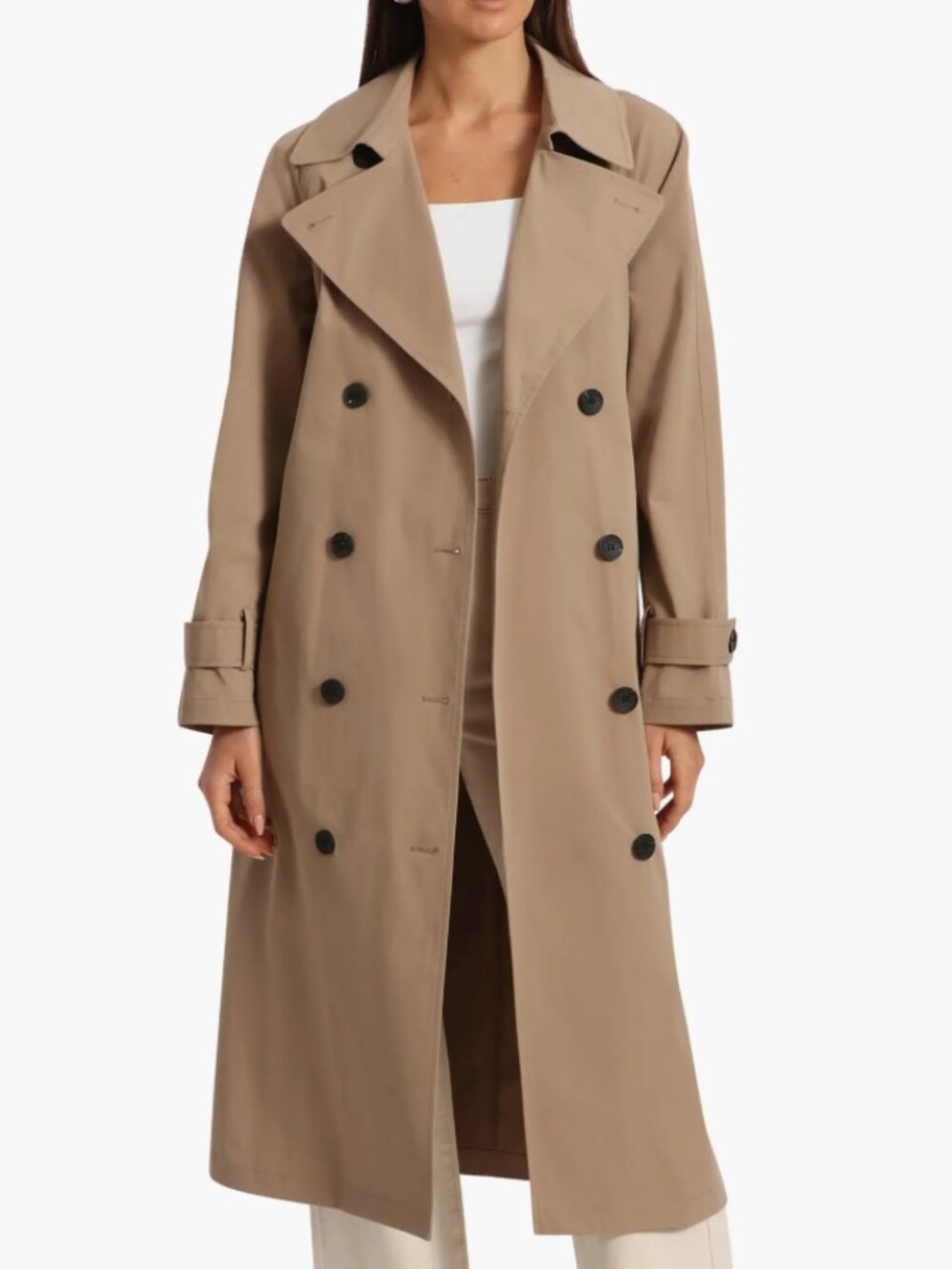 NWT Avec Les Filles Oversize Lightweight Trench Coat, Size L
